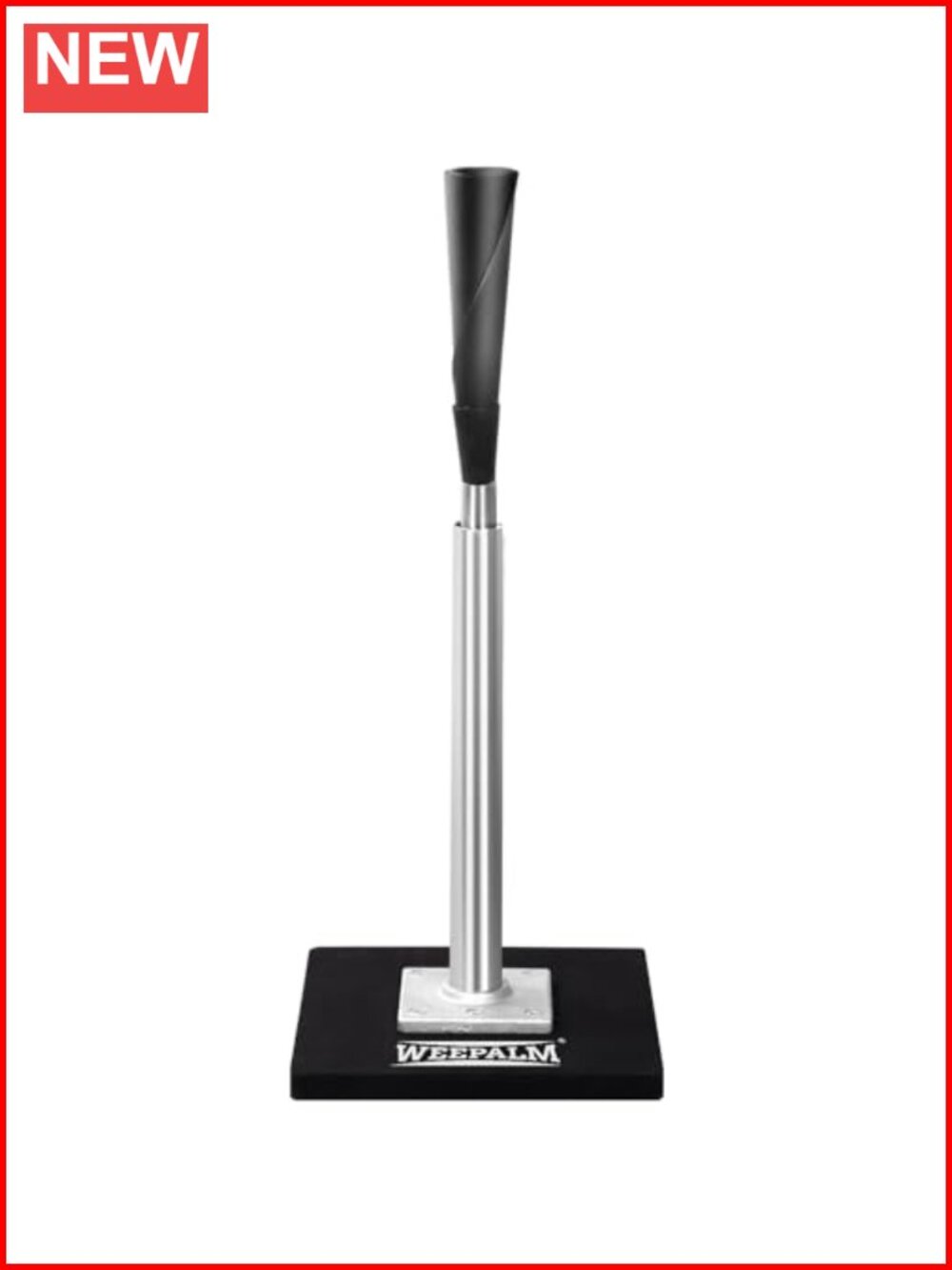 Baseball Softball Batting Tee Adjustable 24-46" Rubber Aluminum Metal